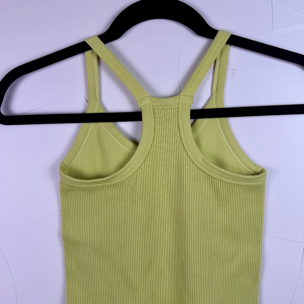 Dynamic Seamless Lime Ribbed Bodysuit | One Size - Picture 7 of 11